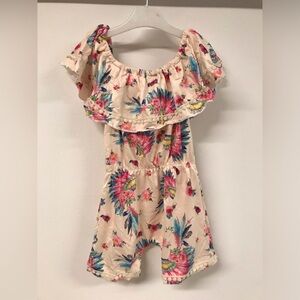 Little Girl Toddler Floral Easter Birthday Party Graduation Flower Girl Romper